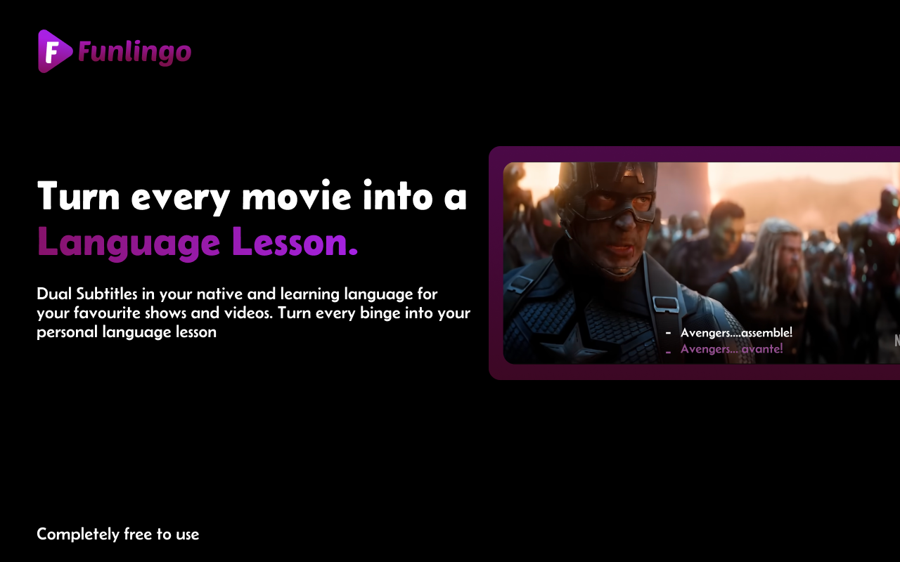 Funlingo product artwork showcasing language learning experience