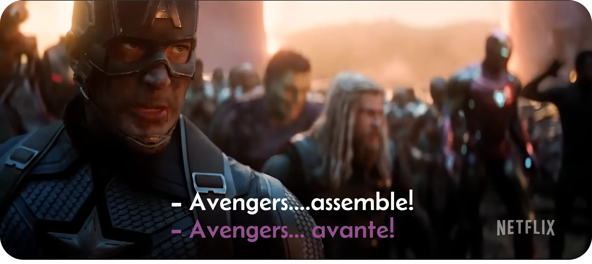 Funlingo dual subtitle interface displaying English and Spanish subtitles on Netflix